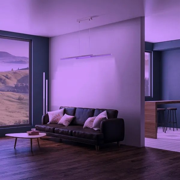 Eglo 33232 - Lustră suspendată FRAIOLI-C, LED RGBW dimabilă, LED/34W/230V, crom mat