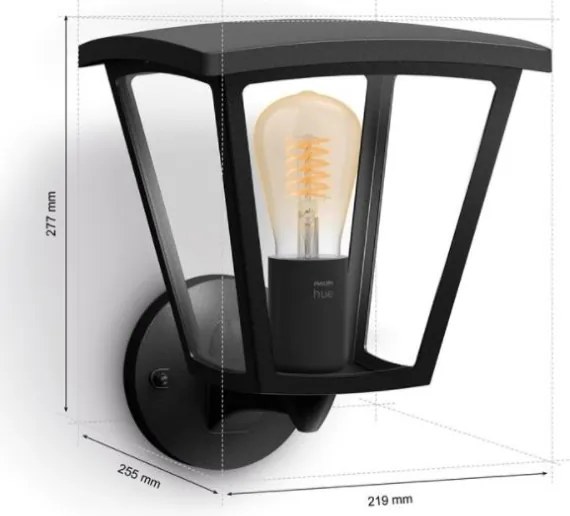 Aplică de exterior INARA Hue 1xE27/7W/230V Wi-Fi IP44 Philips