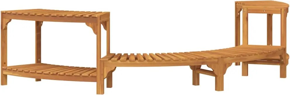 vidaXL Împrejmuire pentru Cada cu Vapori Semicirculară Maro