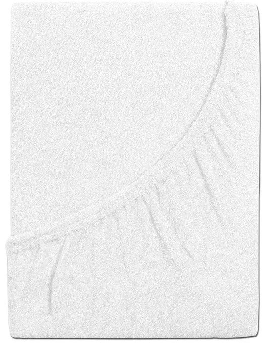 Cearsaf de patut din frote EXCLUSIVE 70x140 cm alb