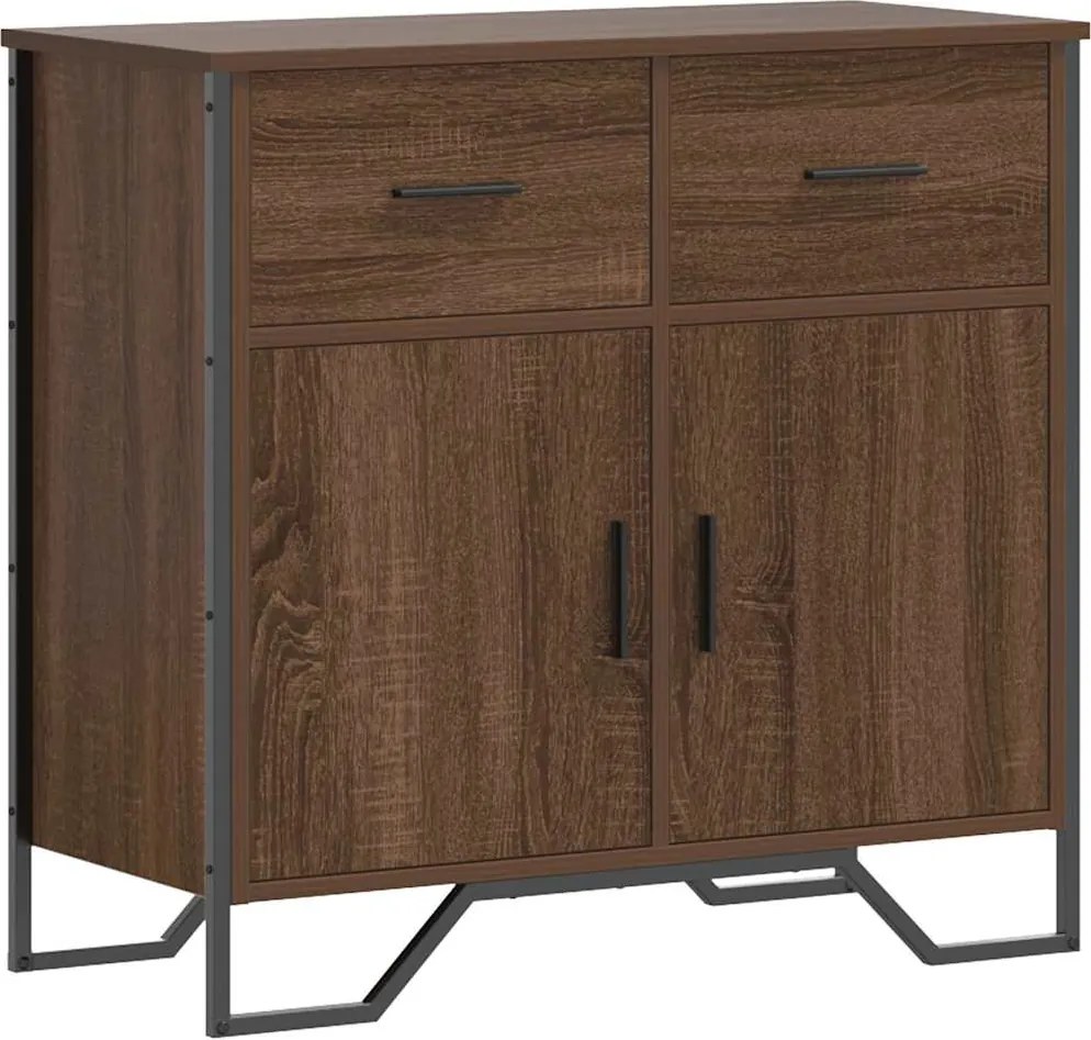 vidaXL Dulap, stejar maro, 79,5x35,5x74,5 cm, lemn prelucrat