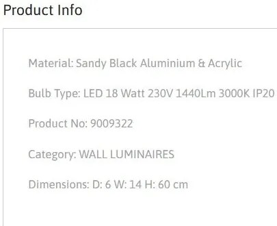 Aplica de perete LED design liniar Aden