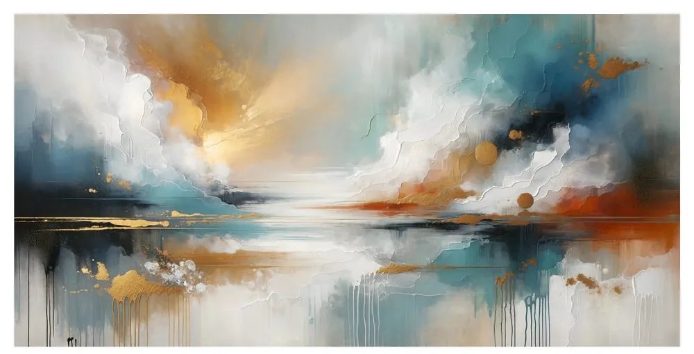 Tablou abstracție modernă cu natură