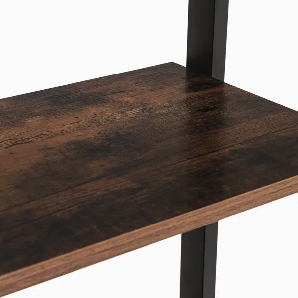 Bibliotecă NAVARO maro/negru