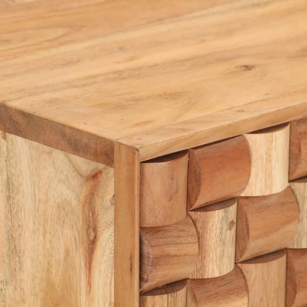 Servanta, 75 x 35 x 65 cm, lemn masiv de acacia