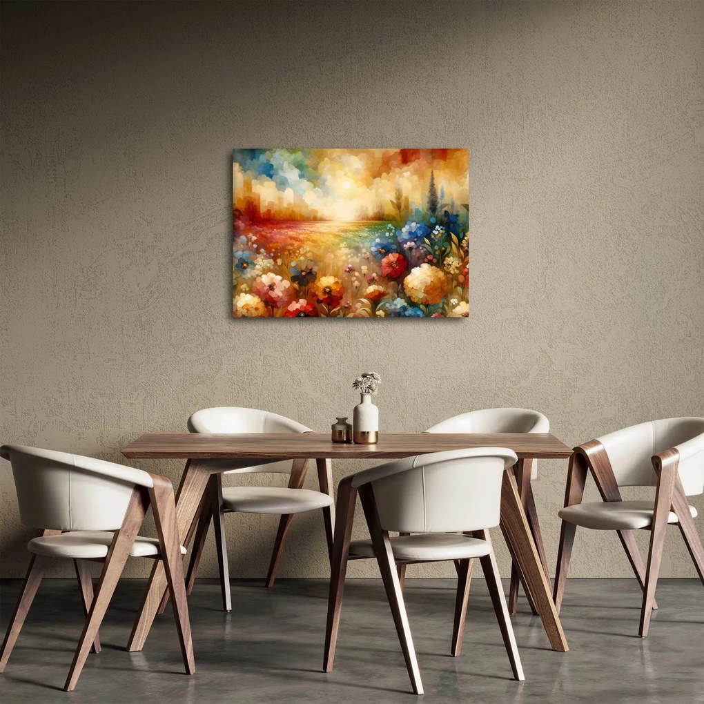 Tablou - Pajiște colorată (70x50 cm)