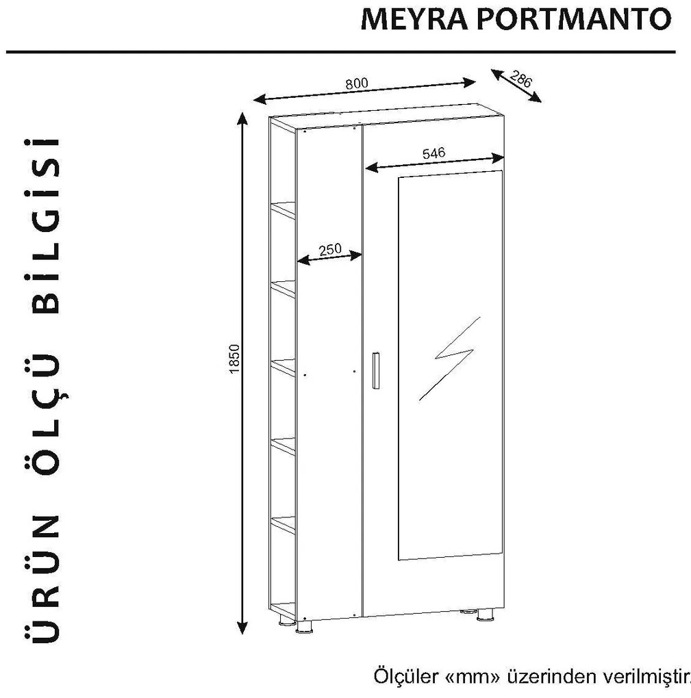Set mobilier pentru hol Mery (Nuc). 1071702