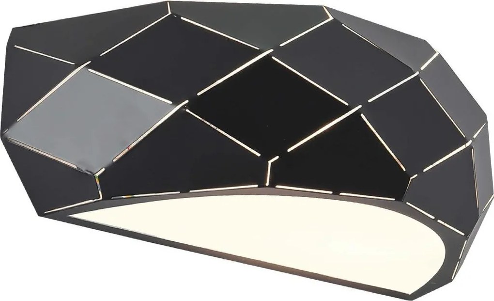 Aplică de perete REUS 1xE27/40W/230V neagră