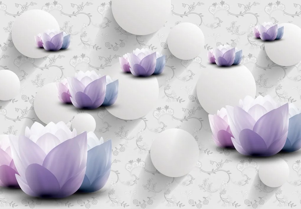 Fototapet - Flori 3D (147x102 cm)