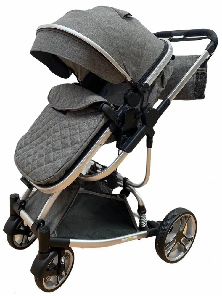 Carucior 2 in 1 transformabil in mod sport, 0-36 luni, Gri - CPC-16-gri