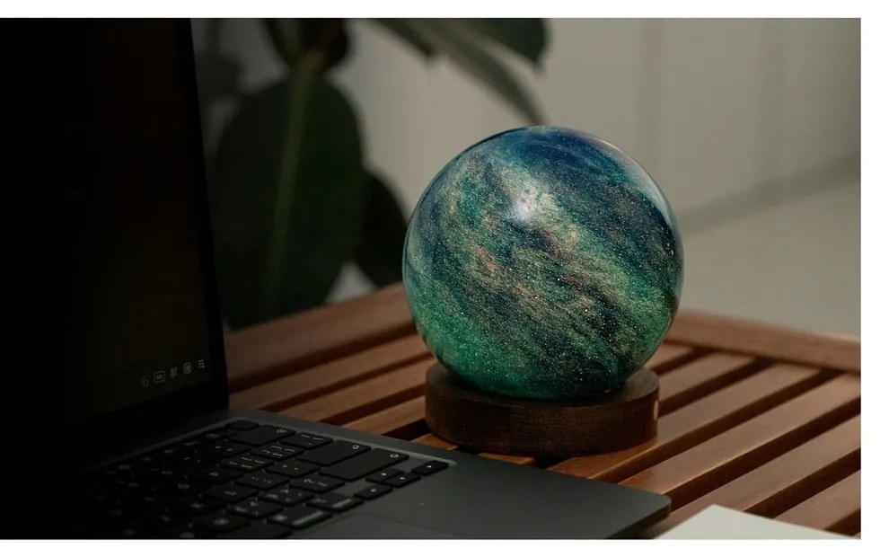 Decorațiune luminoasă în culoare naturală închisă cu USB ø 12 cm Galaxy Breeze – Gingko