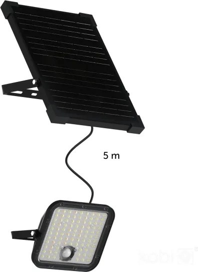 Proiector LED solar de exterior cu senzor LED/30W/6,4V IP65 3000/4000K