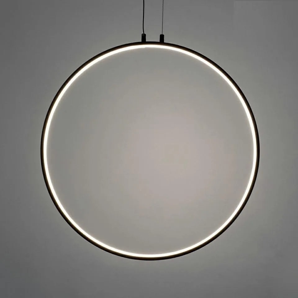 Lustra design inelar LED Ring 80 negru
