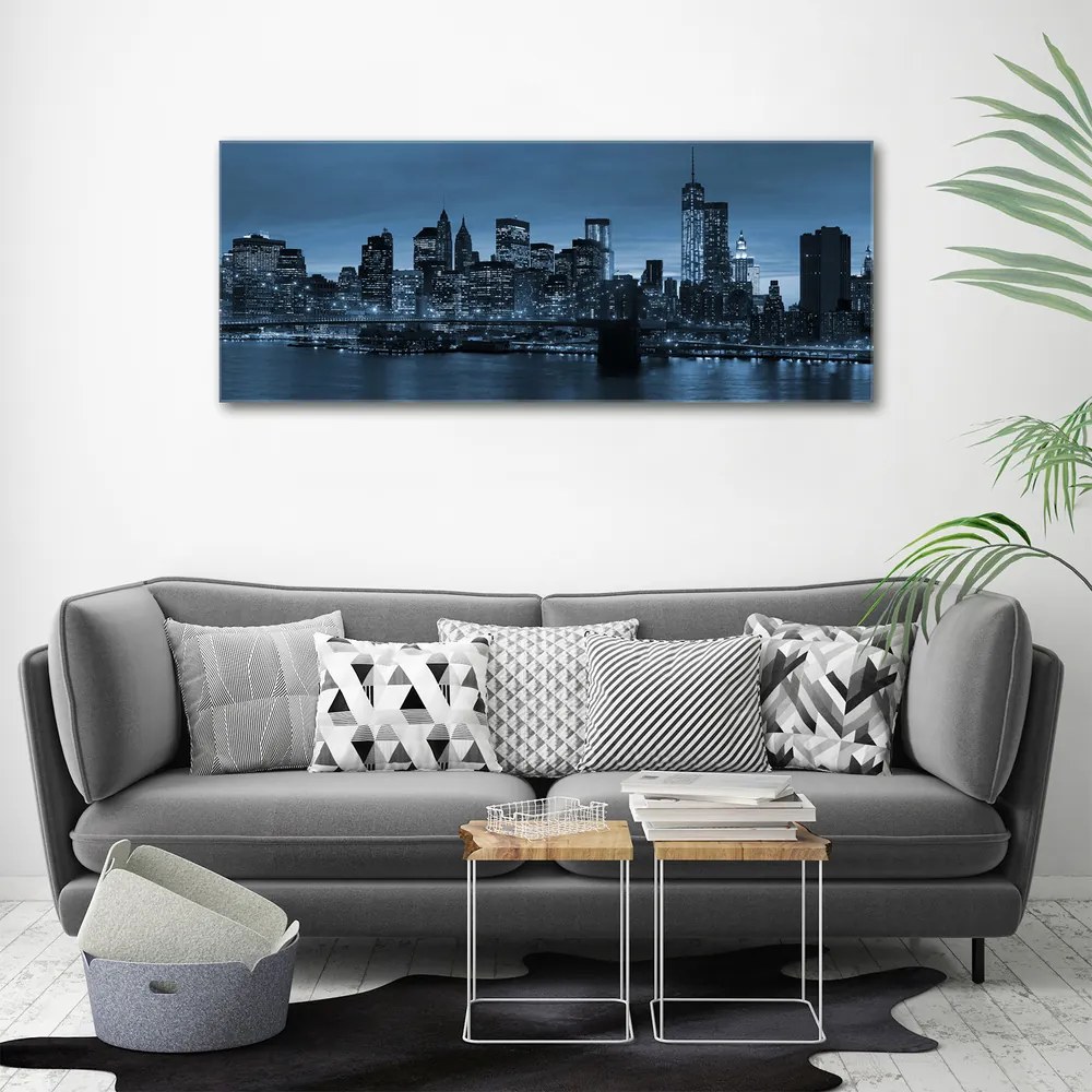 Tablou pe pânză canvas New york, pe timp de noapte