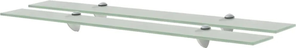 vidaXL Rafturi suspendate, 2 buc., 80 x 10 cm, sticlă, 8 mm