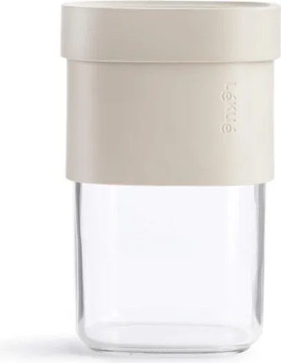 Recipient depozitare cu atasament pentru suplimentar Lekue Beige 1010216, 600-850 ml, -15/+80 °C, Polipropilena, Bej