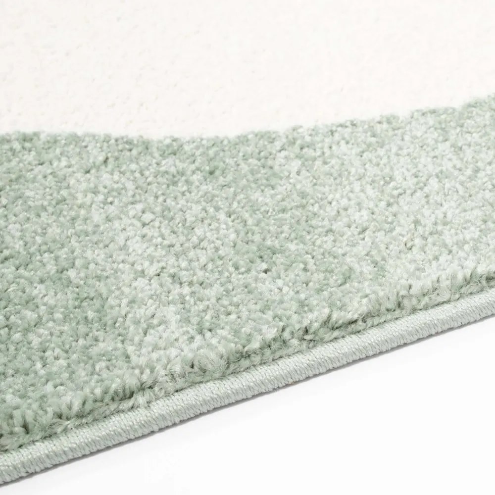 Covor de joacă verde pastel cu nor somnoros pentru copii Lăţime: 140 cm | Lungime: 200 cm