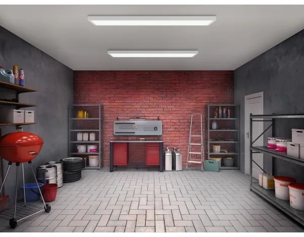 Plafonieră LED pentru baie FRAME LED/40W/230V 120x30 cm IP44 alb Brilagi