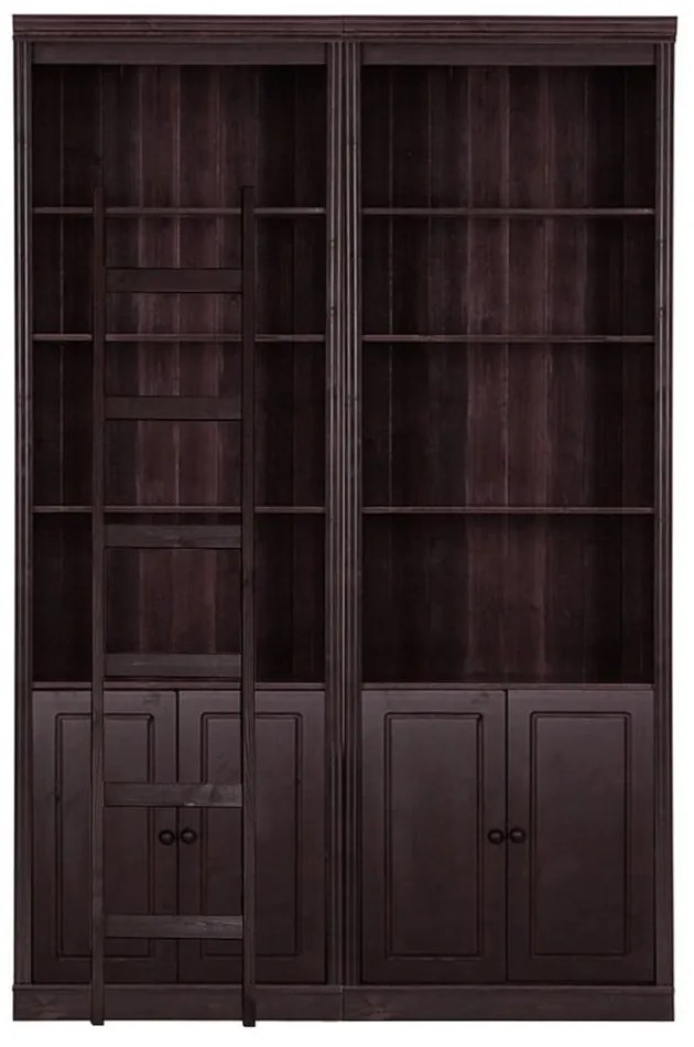 Bibliotecă maro din lemn de pin 148x223 cm Anita – Støraa