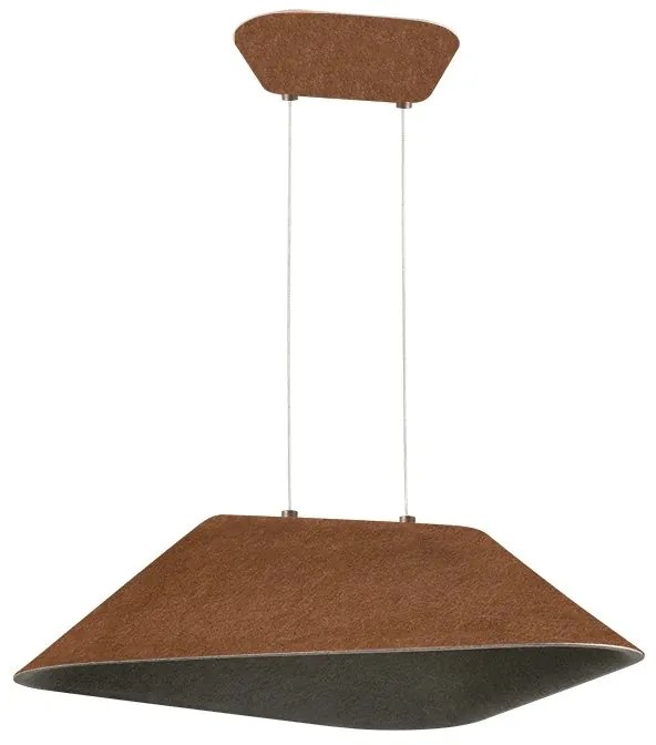 Lustra LED suspendata moderna ACOUSTIC maro