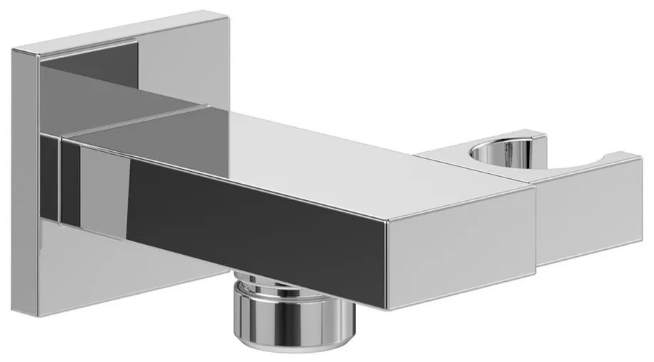 Cot de iesire dus Villeroy&Boch Universal patrat cu suport para crom lucios