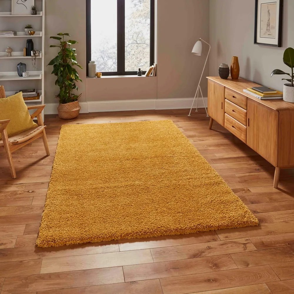 Covor Think Rugs Sierra, 160 x 220 cm, galben