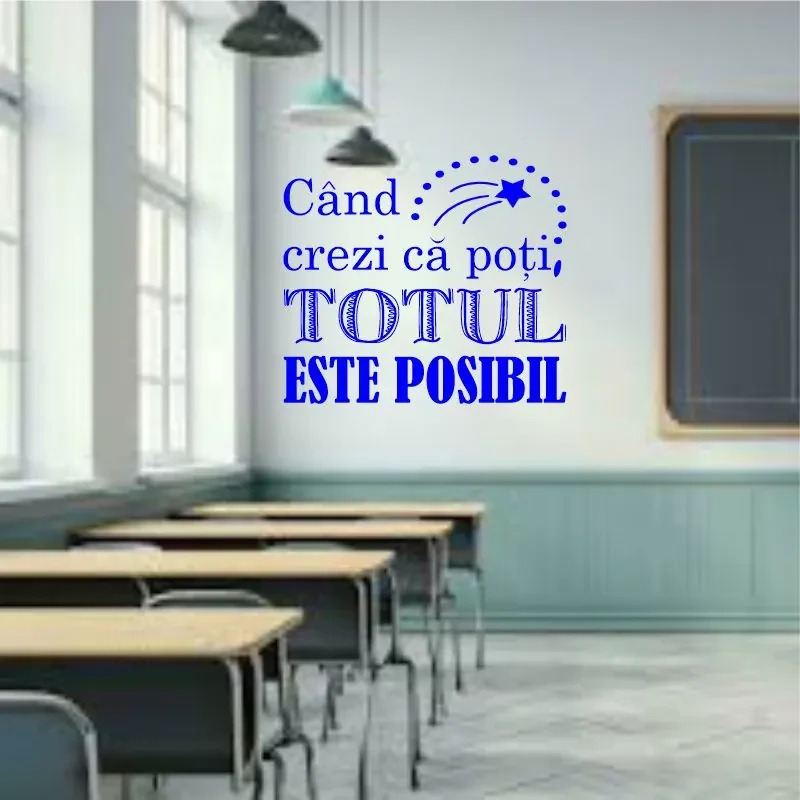 Sticker perete Totul este posibil