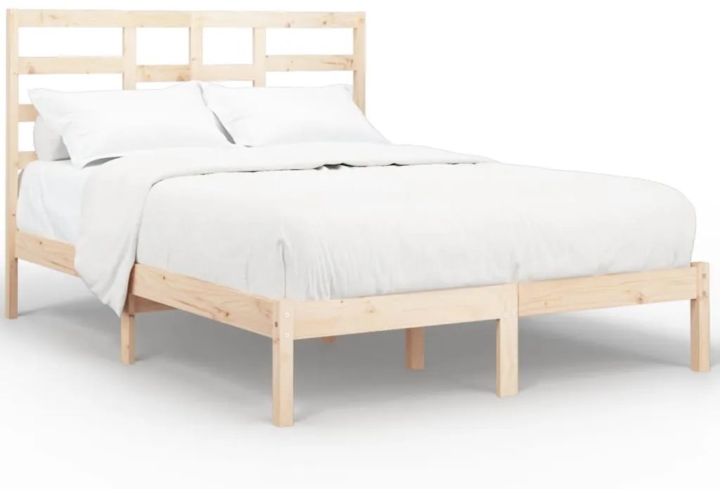 3105795 vidaXL Cadru de pat, 140x200 cm, lemn masiv