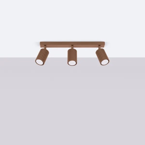 Brilagi - Lampă spot LED CRESTO 3x GU10/10W/230V, maro