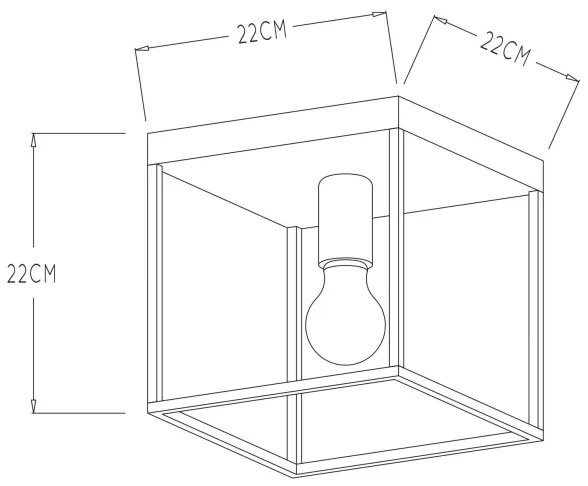 Plafonieră RUBEN 1xE27/40W/230V Lucide 00124/01/30