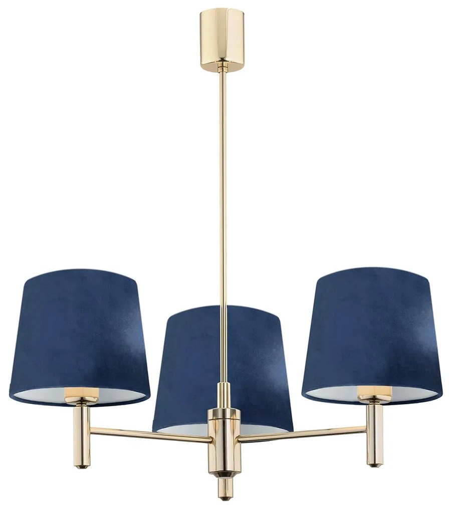 Candelabru modern design elegant PONTE 3L bleumarin