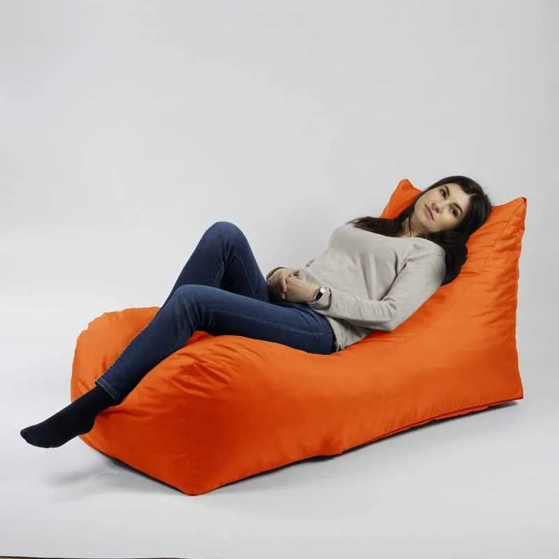 Fotoliu Looloop Pufrelax, Material Impermeabil - Neon Orange