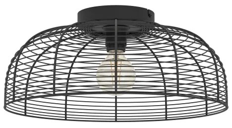 Plafonieră Eglo 43896 RINROE 1xE27/40W/230V negru