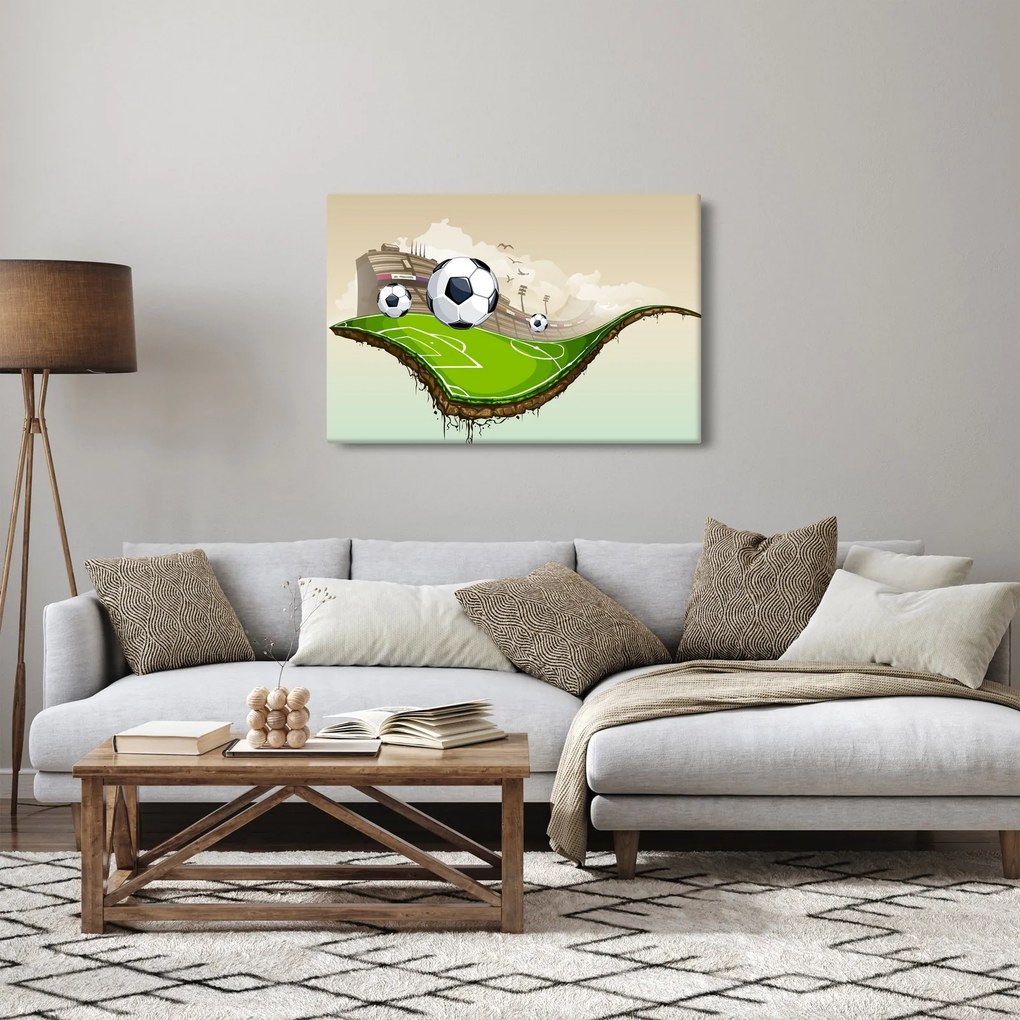 Tablou - Teren de fotbal (90x60 cm)