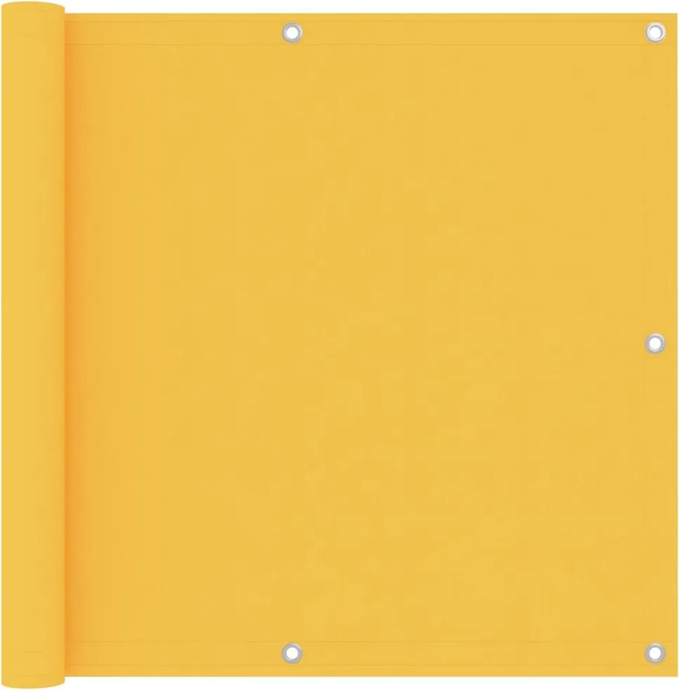 vidaXL Paravan de balcon, galben, 90 x 400 cm, țesătură oxford