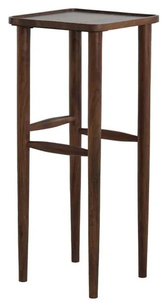 Măsuță auxiliară din lemn masiv de acacia 42x42 cm Qiano – Light &amp; Living