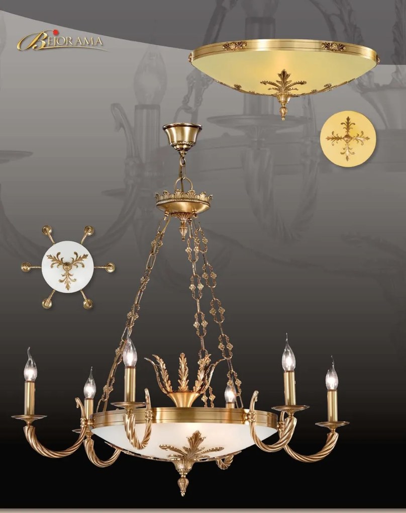 Candelabru 12 brate fabricat manual diam.112cm Olga 2690/12 Bejorama