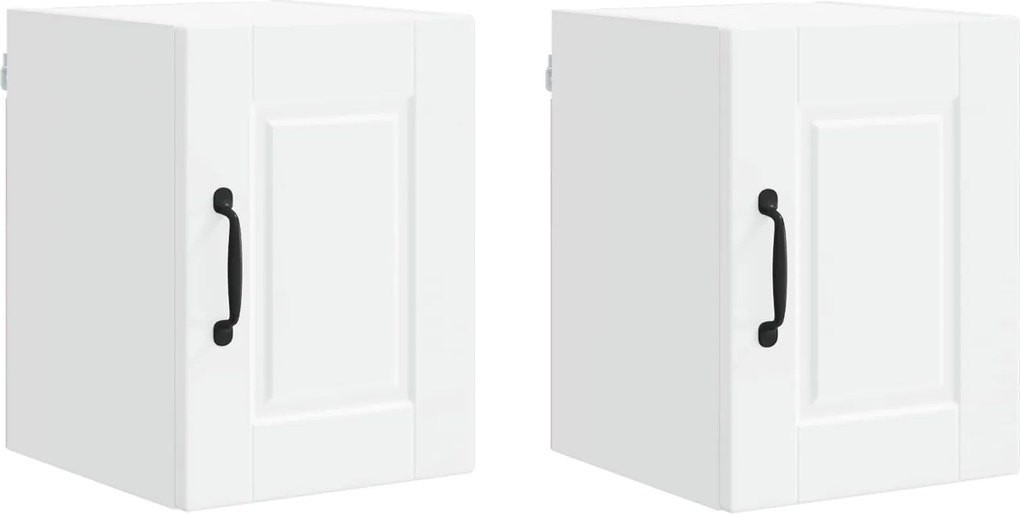 vidaXL Dulap de bucătărie 2 pcs Alb 30 x 31 x 40 cm Lemn compozit