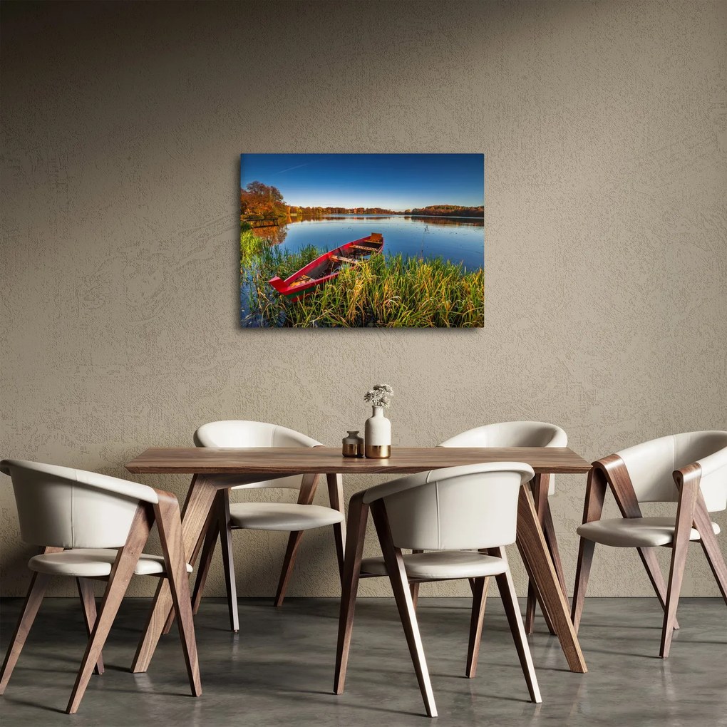 Tablou cu punte roșie (70x50 cm)