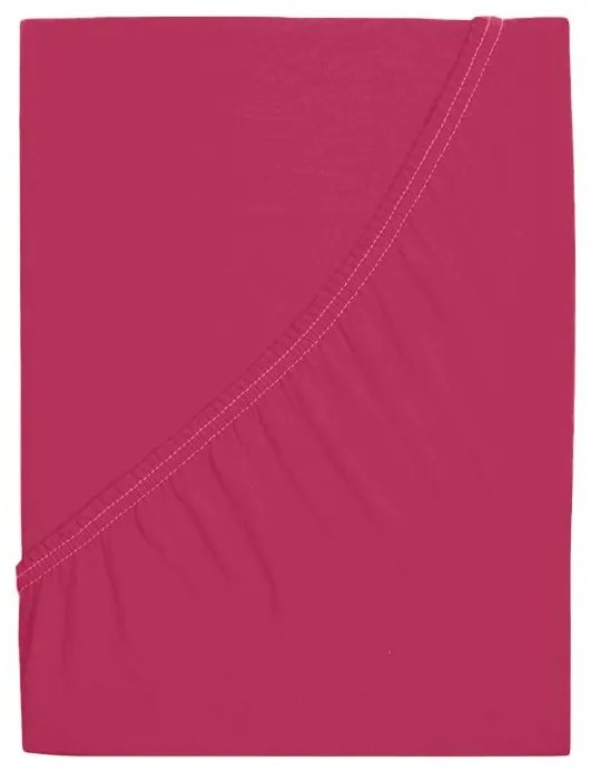 Cearsaf jersey ALVORA 180x200 cm vinuriu