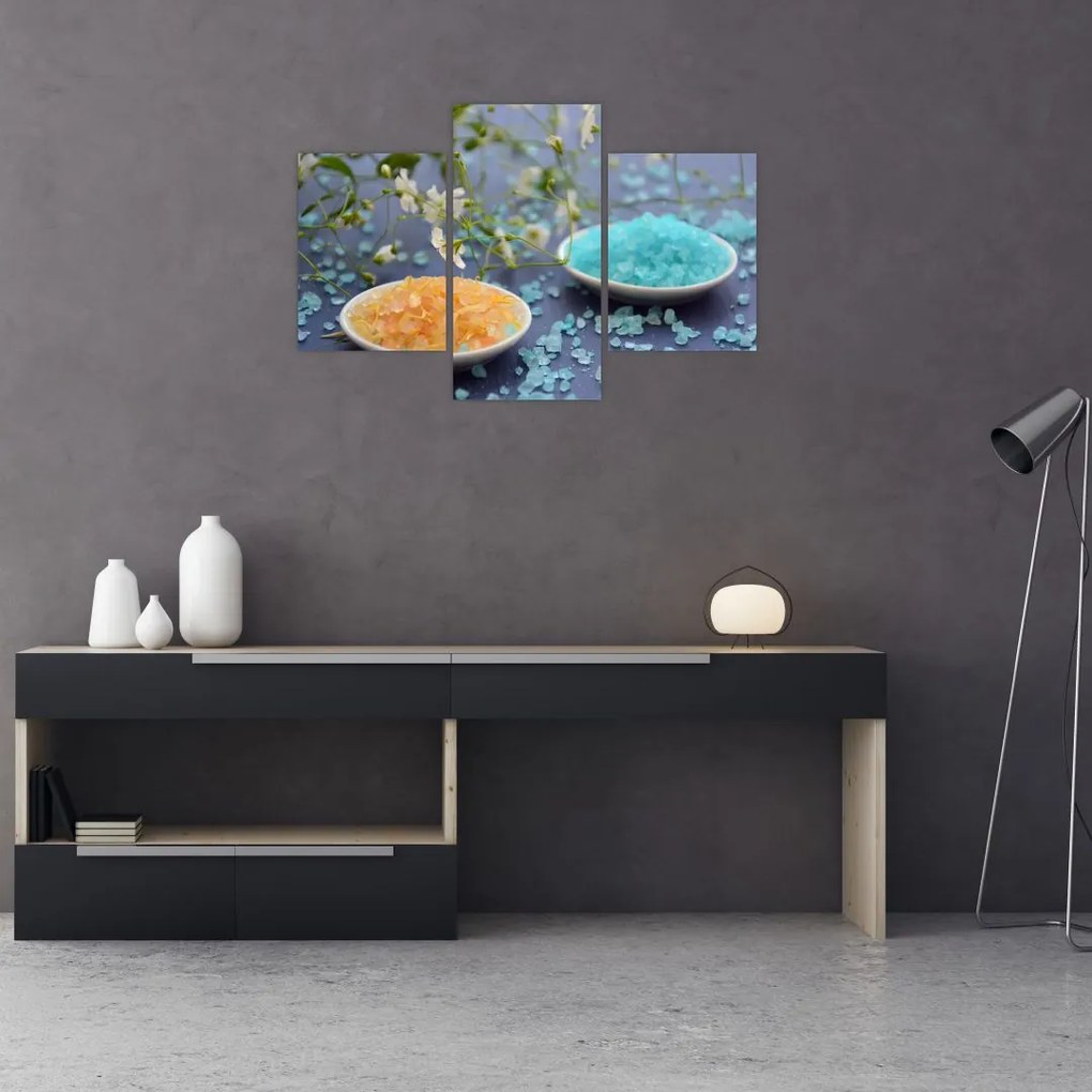 Tablou cu sarea de mare colorată (90x60 cm)