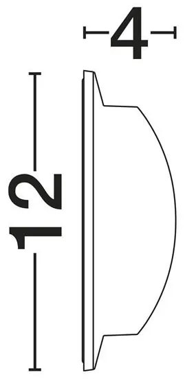 Aplica exterior cu iluminat sus si jos LED IP65 PASSO alb