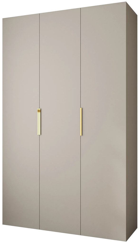 Dulap de haine 150 cm Carmela 40-4 (Cașmir + Auriu). 1126656