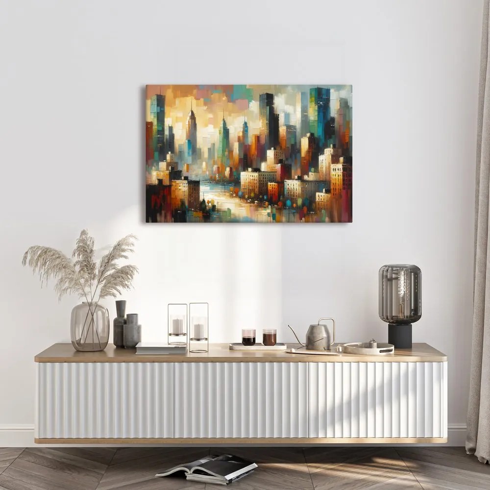 Tablou peisaj urban modern