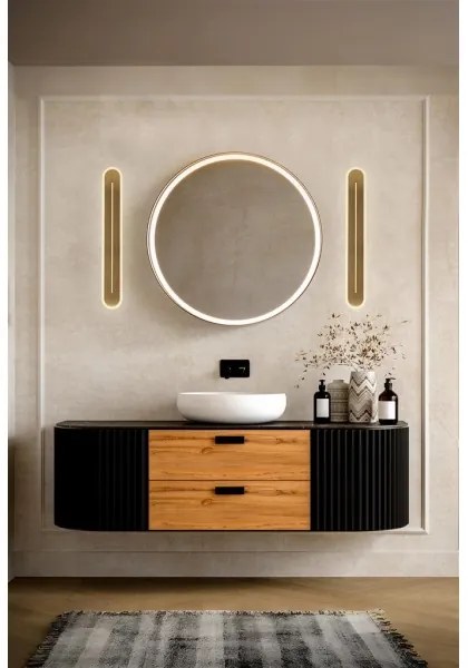 Searchlight 55910SB - Aplică de perete dimerizabilă COUPER LED/14W/230V 3000K