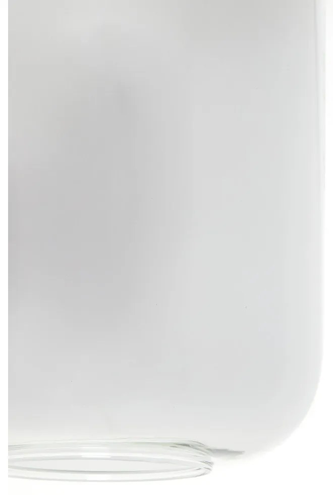 Lustră neagră cu abajur din sticlă 100x22 cm Lekar – Light &amp; Living