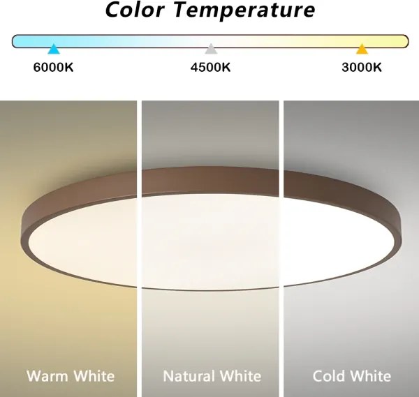 Brilagi - Plafonieră LED POOL LED/100W/230V 3000/4000/6000K 80 cm maro