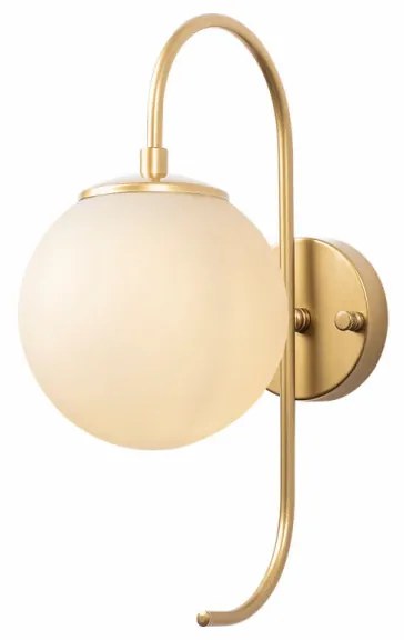Aplica de Perete Jewel - 10565, Soclu E14, Max. 15W, Culoare Auriu