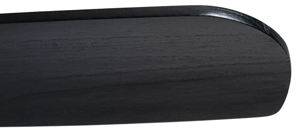 Ventilator de tavan inteligent negru, inclusiv LED cu telecomandă - Sofia