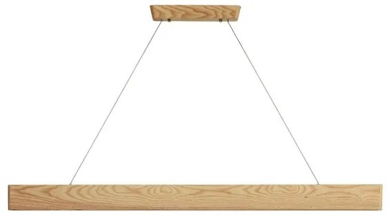 Lustră LED pe cablu LED/22W/230V 4000K 120 cm frasin/lemn masiv